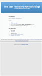 Mobile Screenshot of blogs.starfrontiers.info