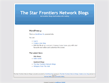 Tablet Screenshot of blogs.starfrontiers.info